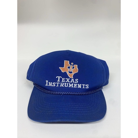 Vintage Winner Texas Instruments blue Logo trucksr Snapback Hat rope - Picture 1 of 9